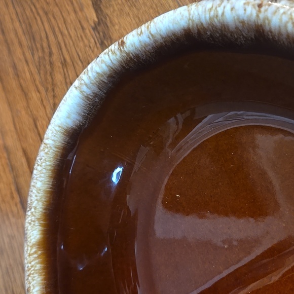 Vintage H.P. Hall Brown Glazed Divided Ovenproof Casserole Serving Dish - Picture 7 of 12